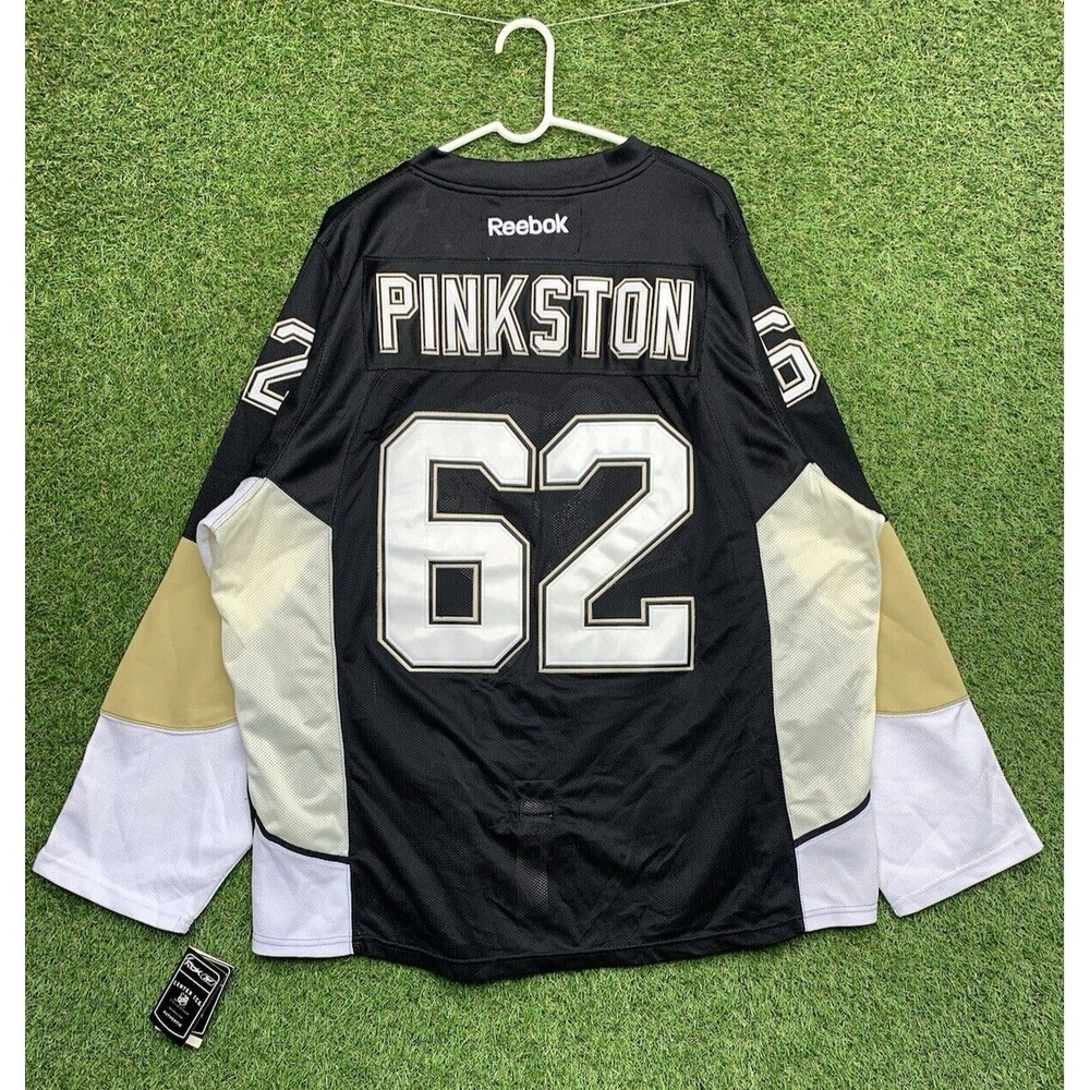 AUTHENTIC Reebok Pittsburgh Penguins 56 CCM JERSEY Pinkston #62 Fight Strap
